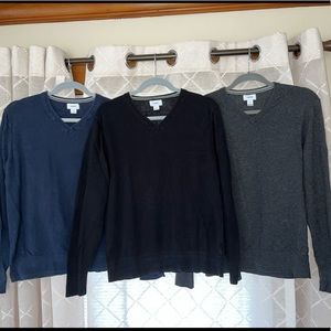 Bundle - 3 Mens Long Sleeve Sweater - Medium